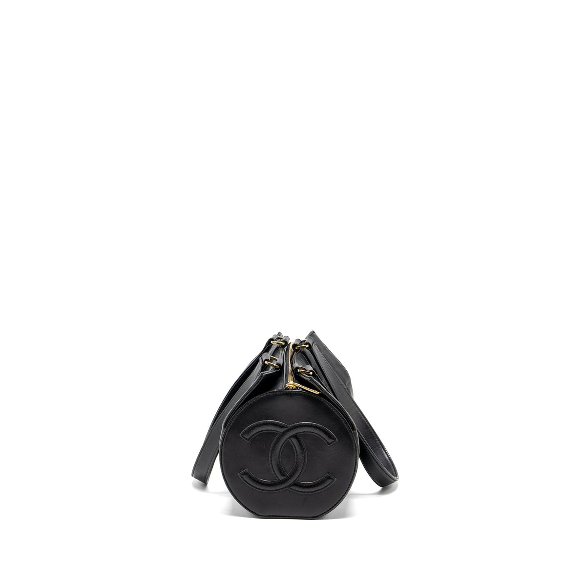 chanel-vintage-chocolate-bar-barrel-handbag-lambskin-black-ghw