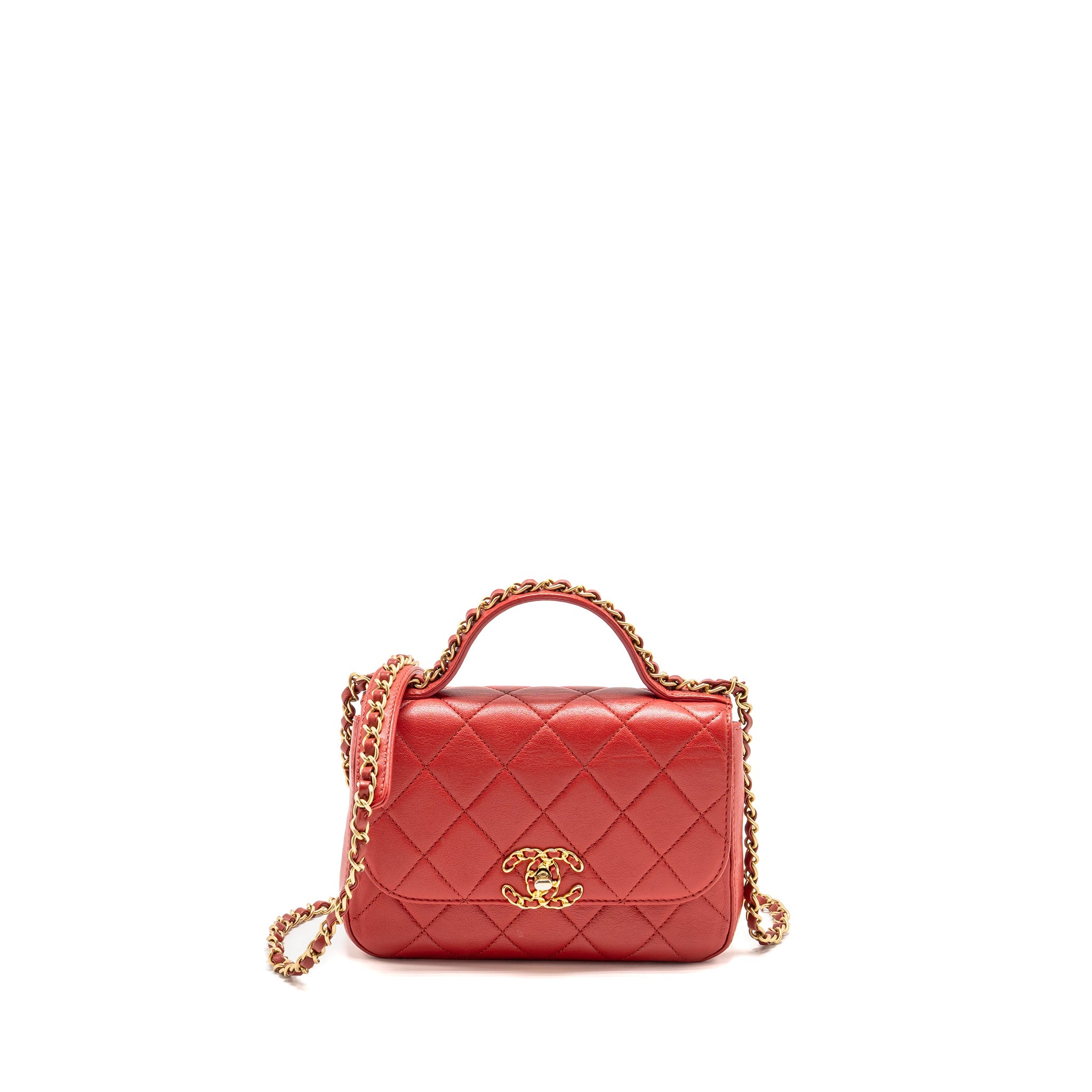 chanel-chain-top-handle-infinite-flap-bag-leather-red-ghw