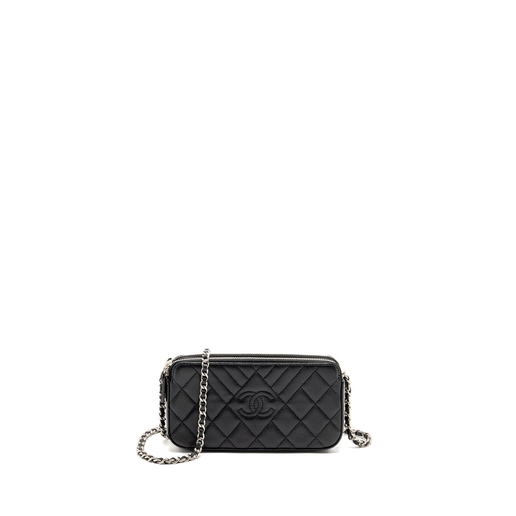 chanel-double-zip-clutch-with-chain-caviar-black-shw