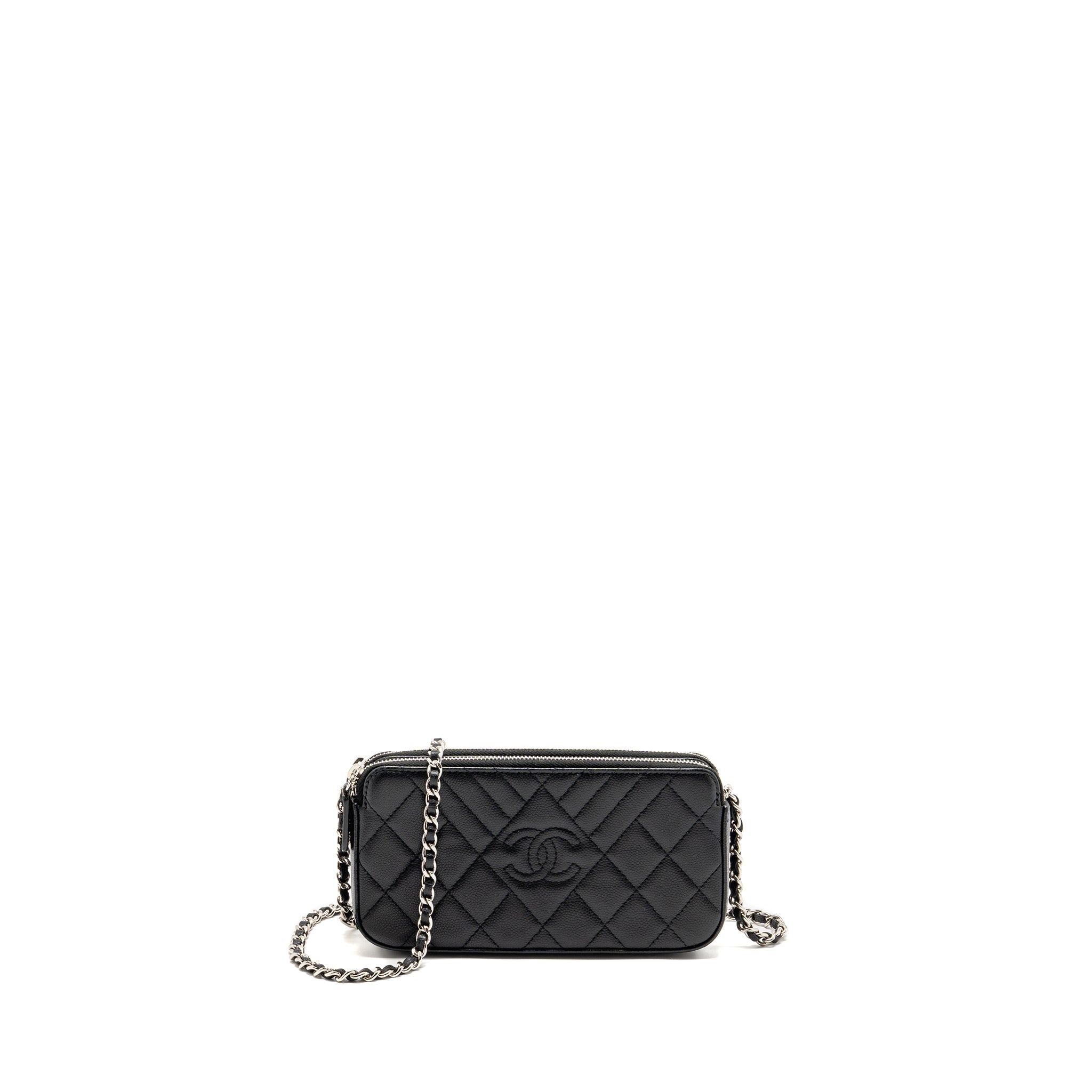 chanel-double-zip-clutch-with-chain-caviar-black-shw