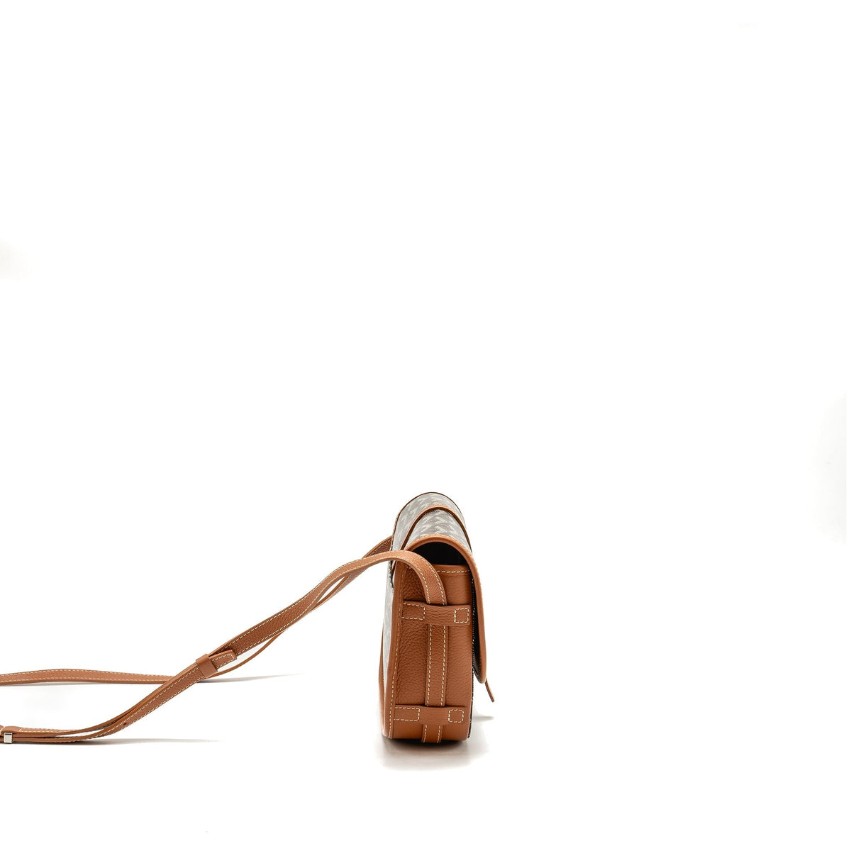 BELVEDERE PM MESSENGER BAG GOYARDINE CANVAS/CALFSKIN TAN SHW