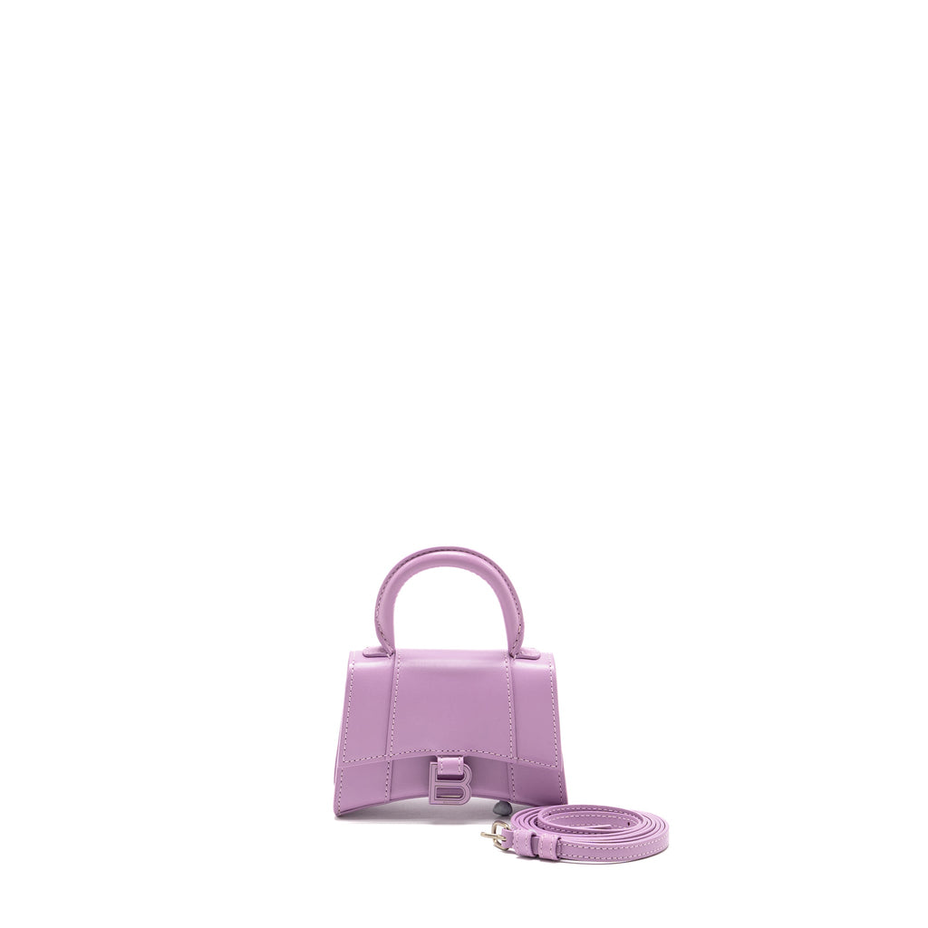balenciaga-mini-hourglass-bag-calfskin-light-purple-shw