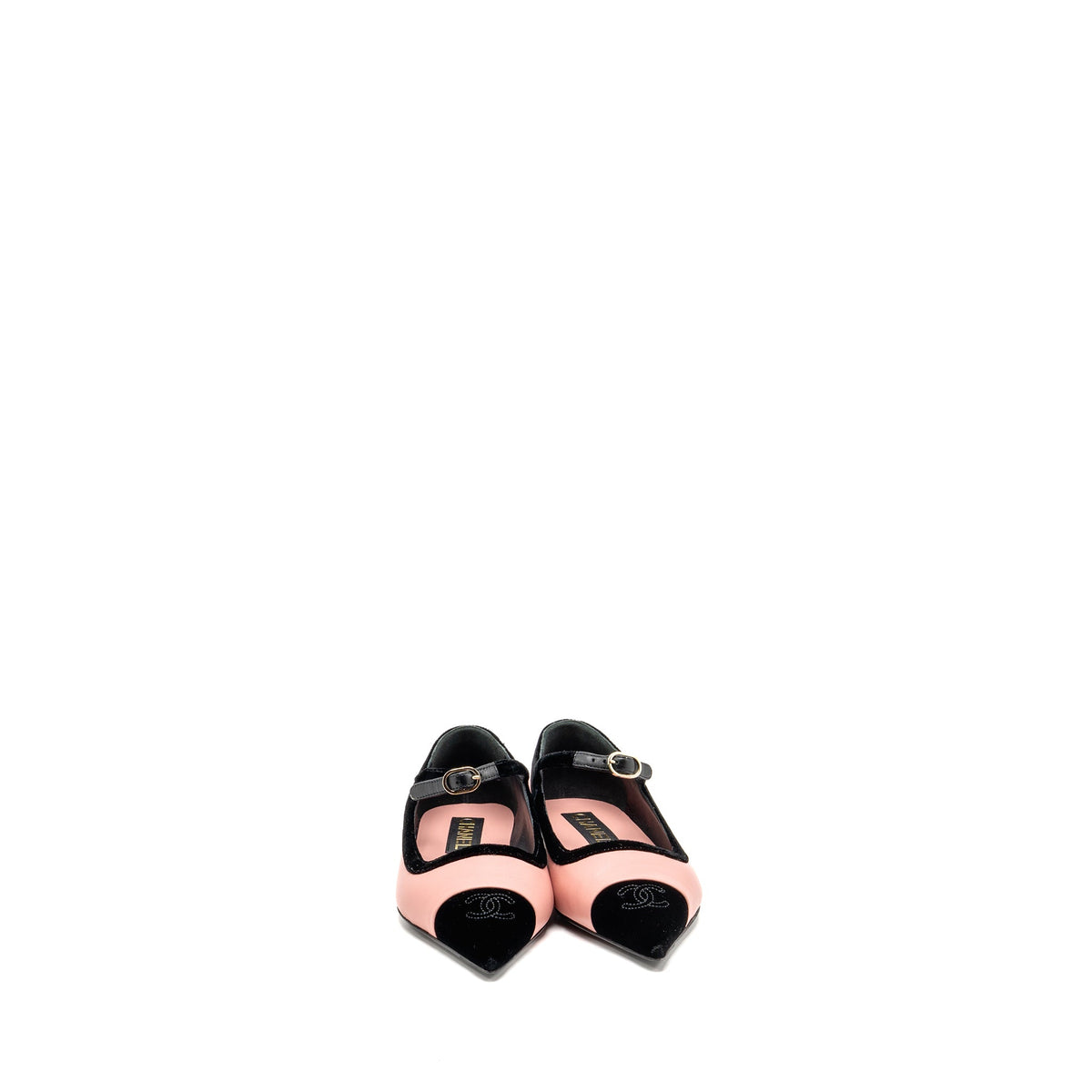chanel-size-38-mary-janes-lambskin-velvet-pink-black-lghw-copy-1