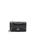 chanel-medium-classic-double-flap-bag-caviar-black-shw-13