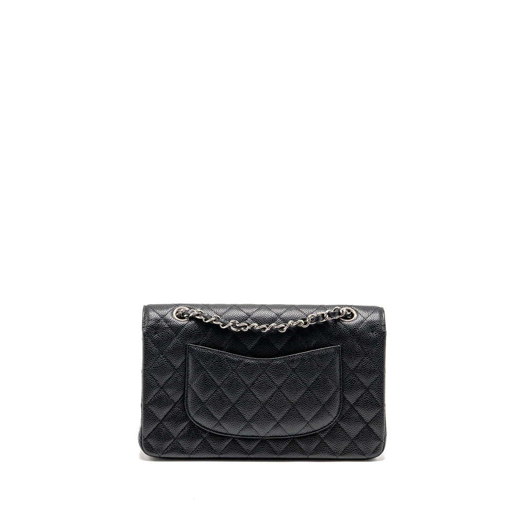 chanel-medium-classic-double-flap-bag-caviar-black-shw-13