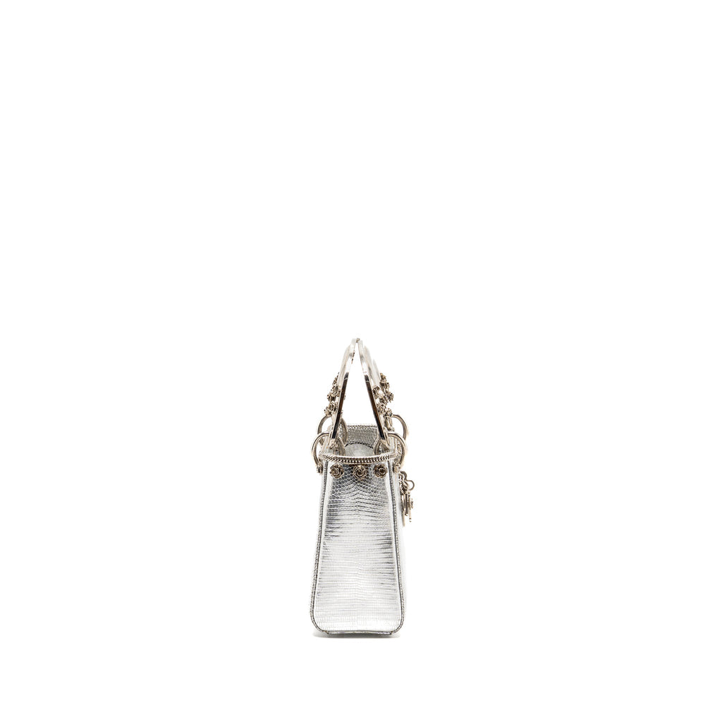 dior-mini-lady-dior-flower-studded-metal-handle-lizard-silver-shw