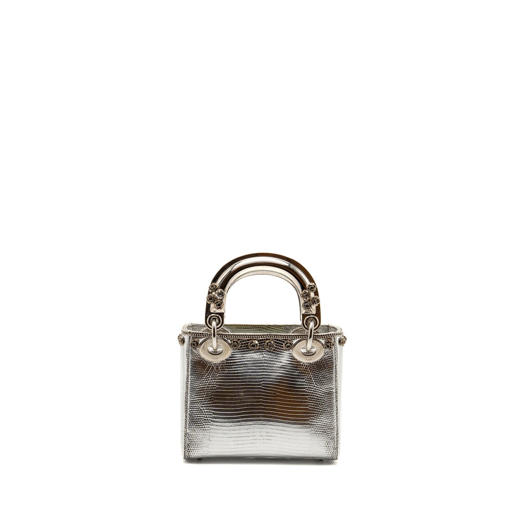 dior-mini-lady-dior-flower-studded-metal-handle-lizard-silver-shw