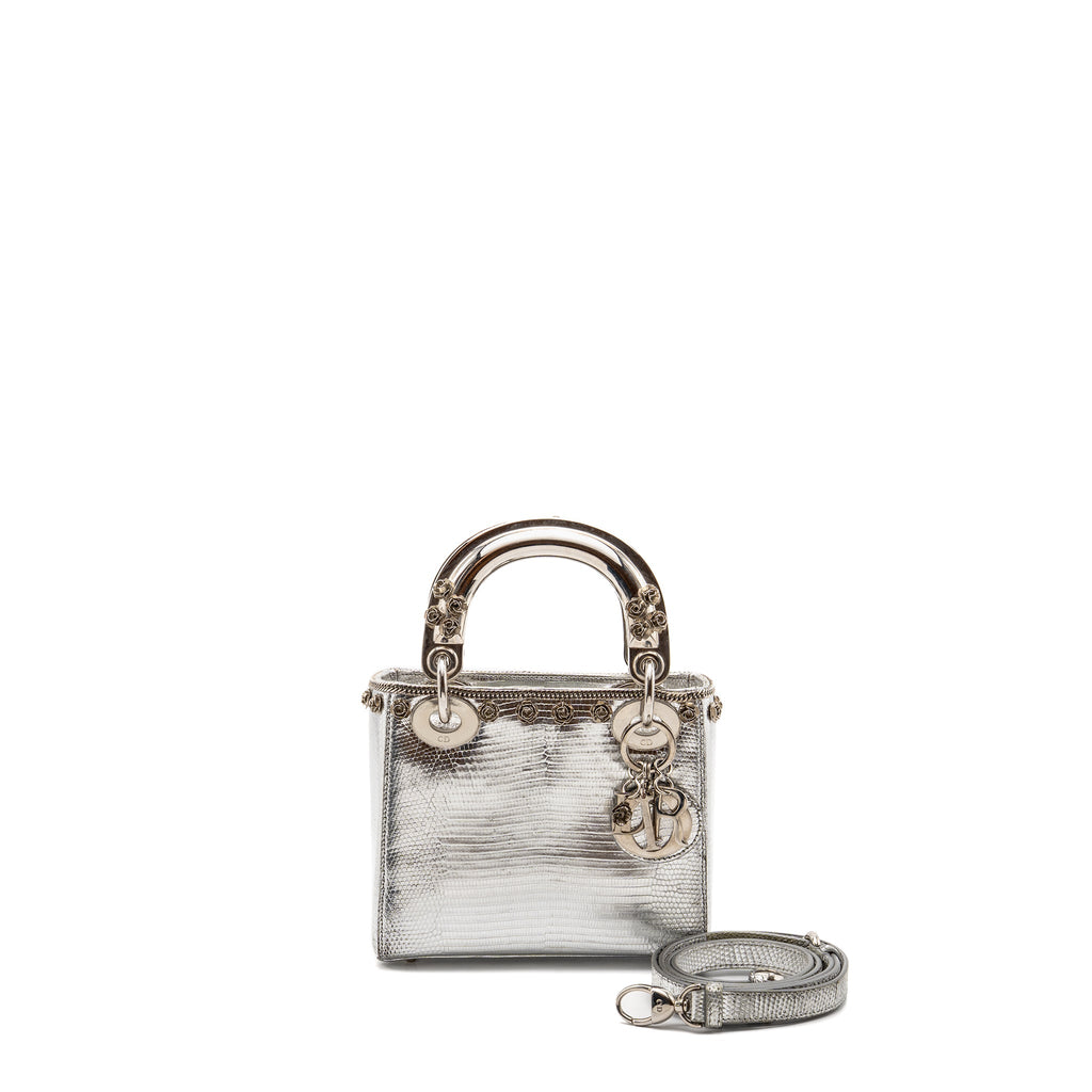 dior-mini-lady-dior-flower-studded-metal-handle-lizard-silver-shw