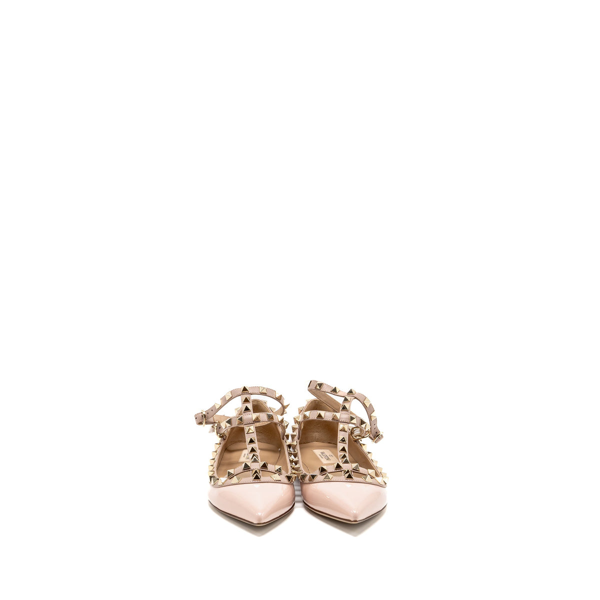 valentino-size-38-5-rockstud-caged-ballerina-flat-patent-napa-leather-rose-quartz-shw