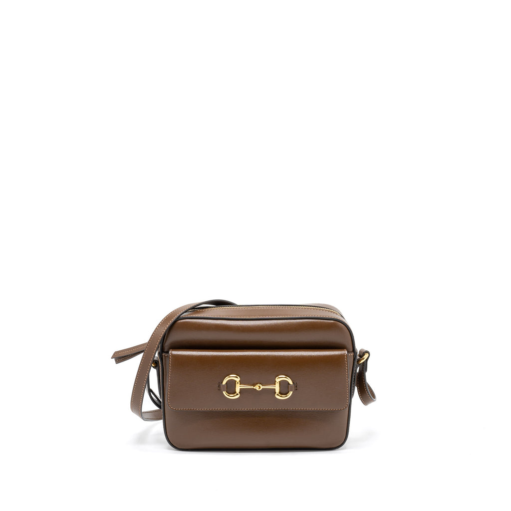gucci-horsebit-shoulder-bag-calfskin-brown-ghw