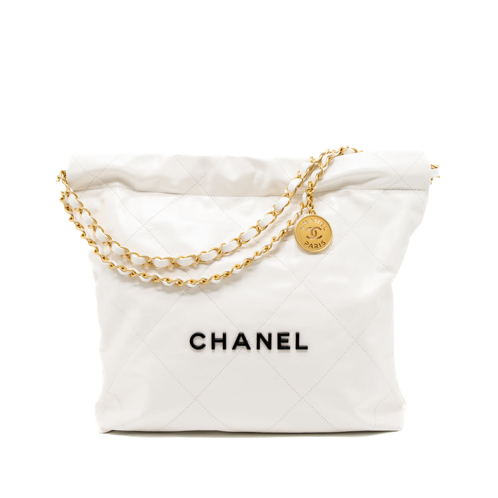 chanel-small-22-bag-black-letter-shiny-calfskin-white-brushed-ghwmicrochip