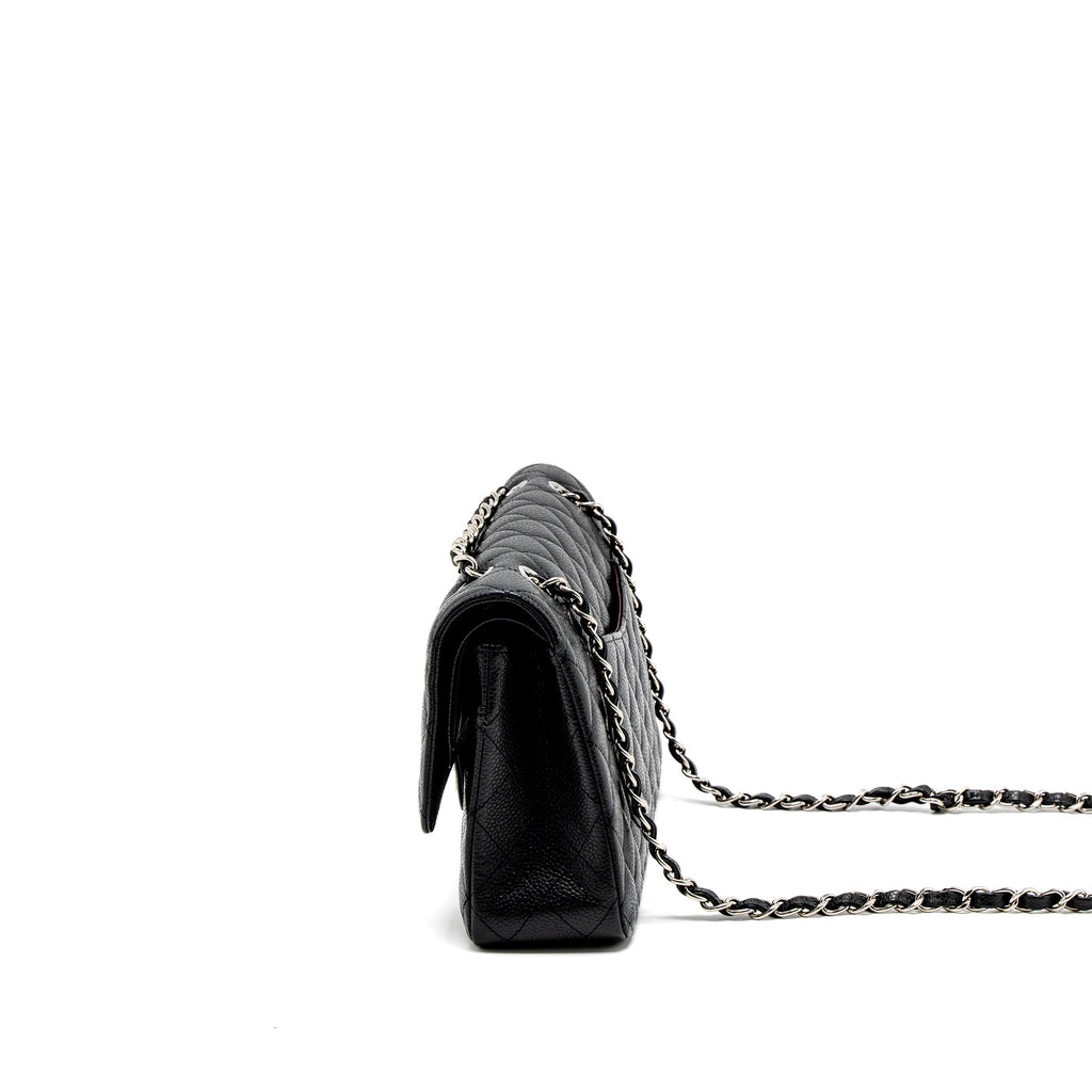 chanel-medium-classic-double-flap-bag-caviar-black-shw-2