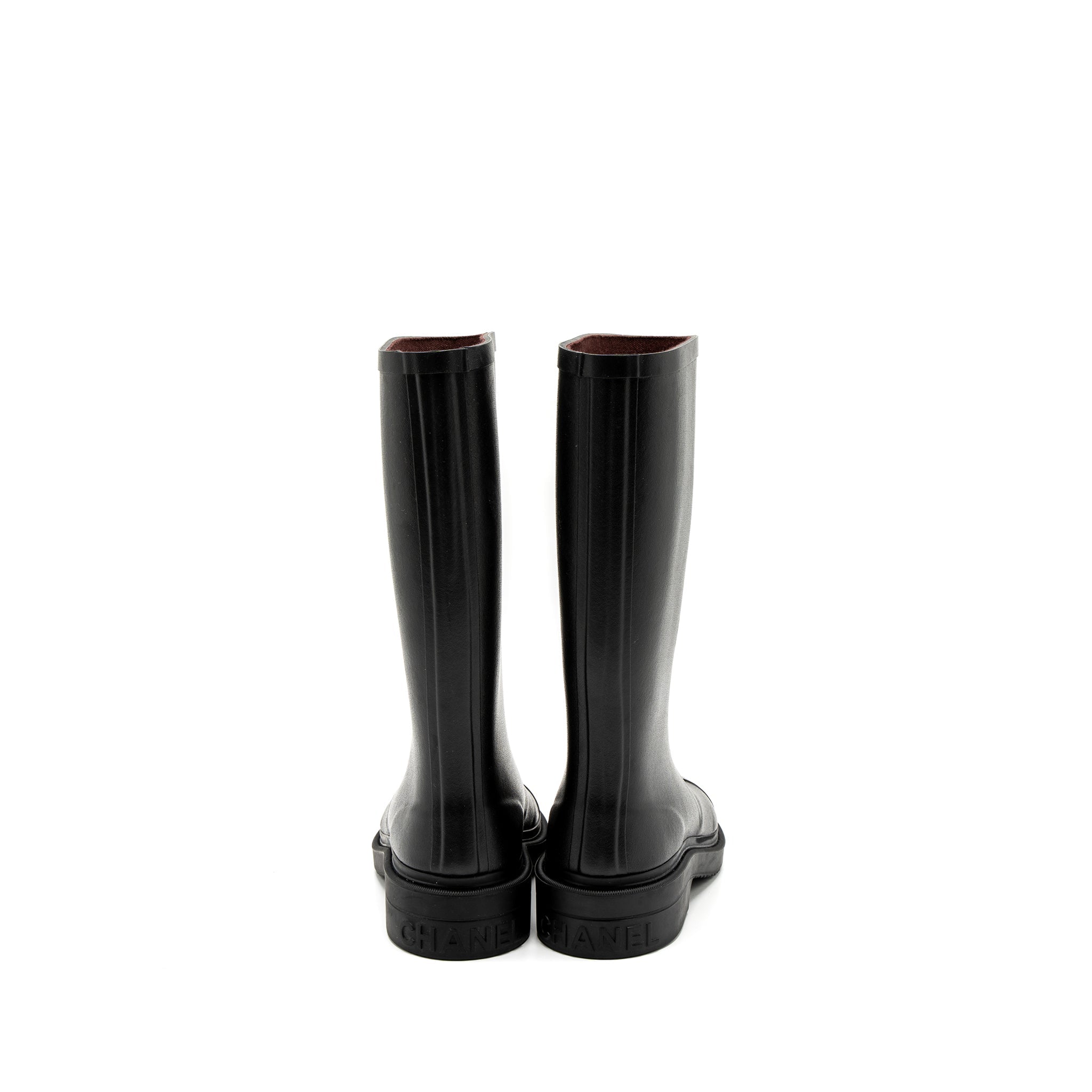 chanel-size-35-rubber-boots-black-white