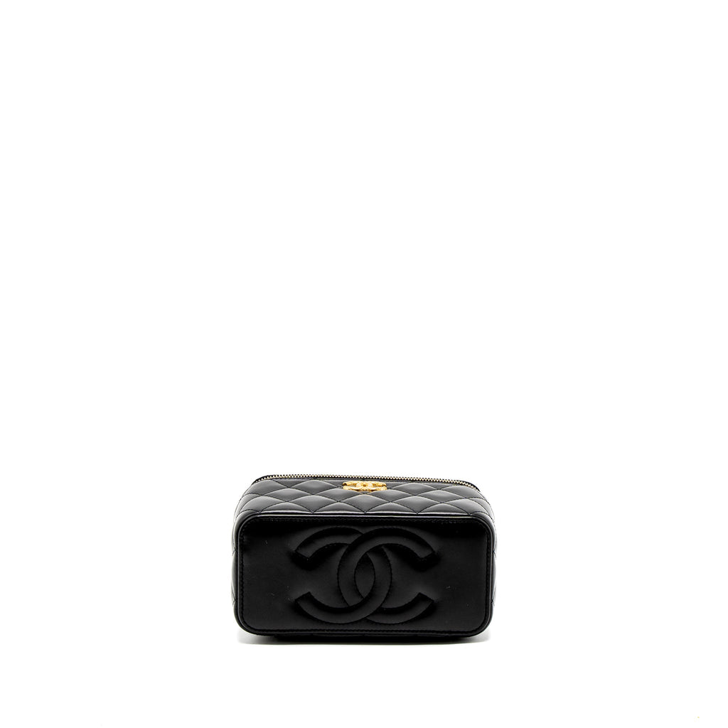 chanel-22k-gold-pillar-adjustable-chain-long-vanity-lambskin-black-brushed-ghwmicrochip