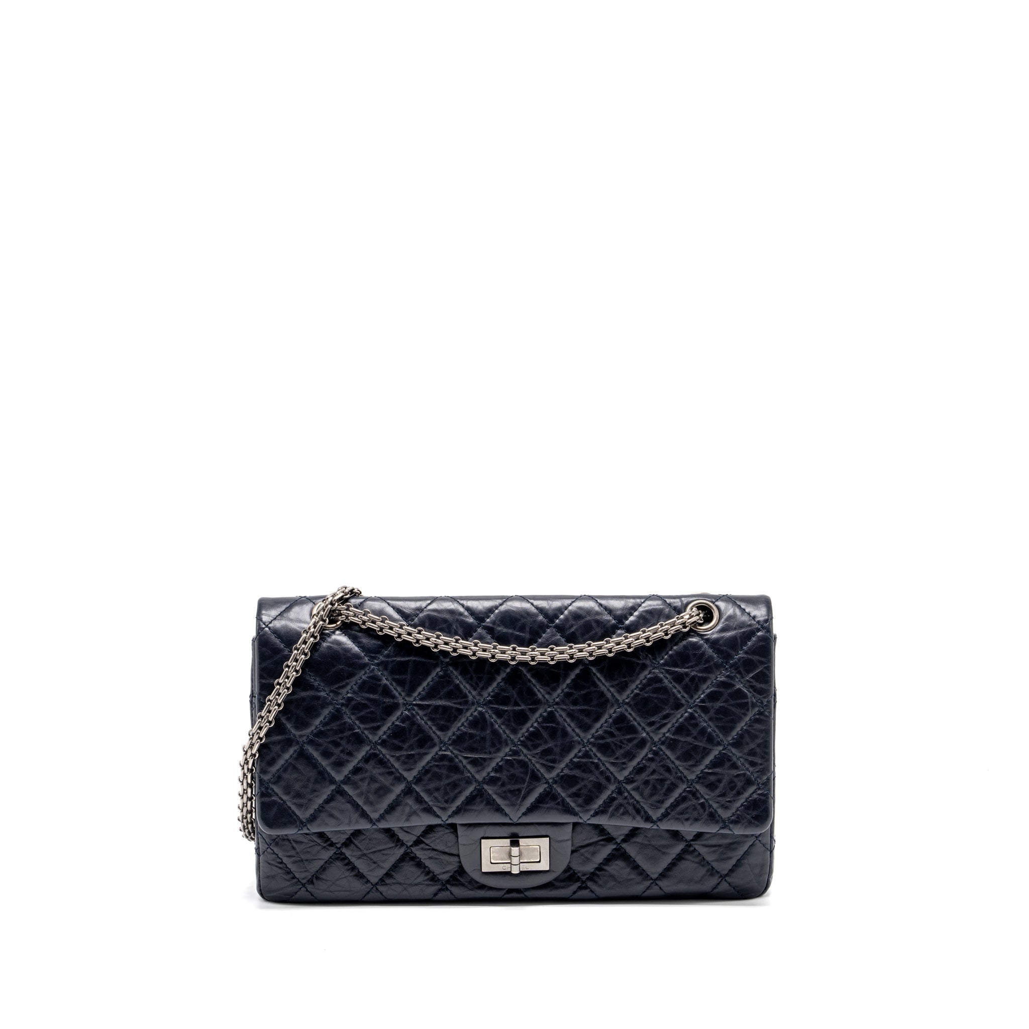chanel-maxi-2-55-reissue-flap-bag-aged-calfskin-dark-blue-ruthenium-hardware