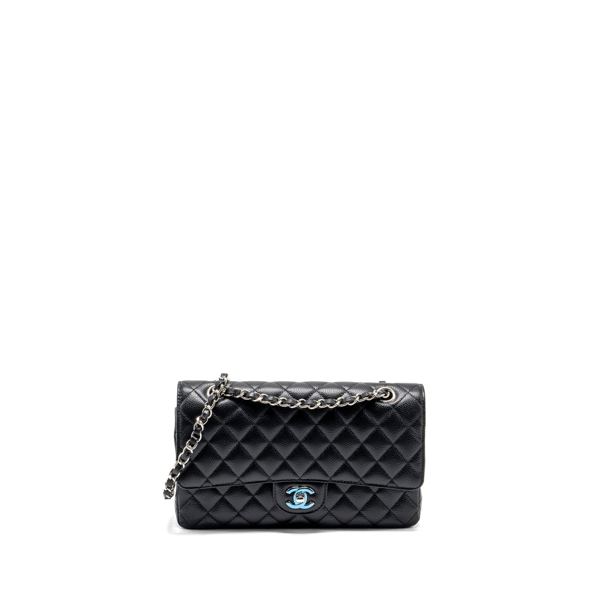 chanel-medium-classic-double-flap-bag-caviar-black-shw-7