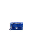 chanel-small-classic-double-flap-bag-chevron-lambskin-blue-lghw