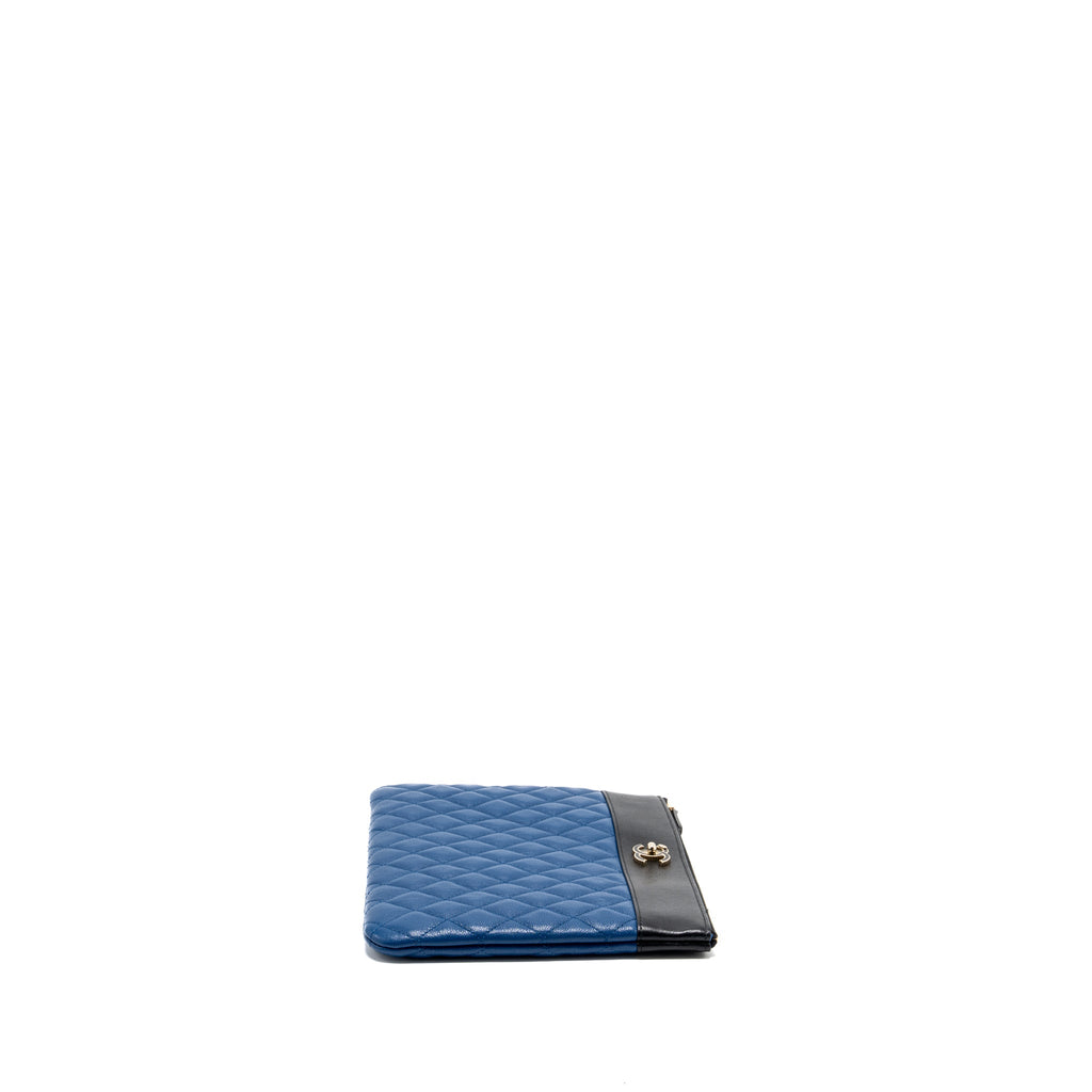 chanel-cc-logo-quilted-zip-pouch-clutch-lambskin-black-blue-ghw