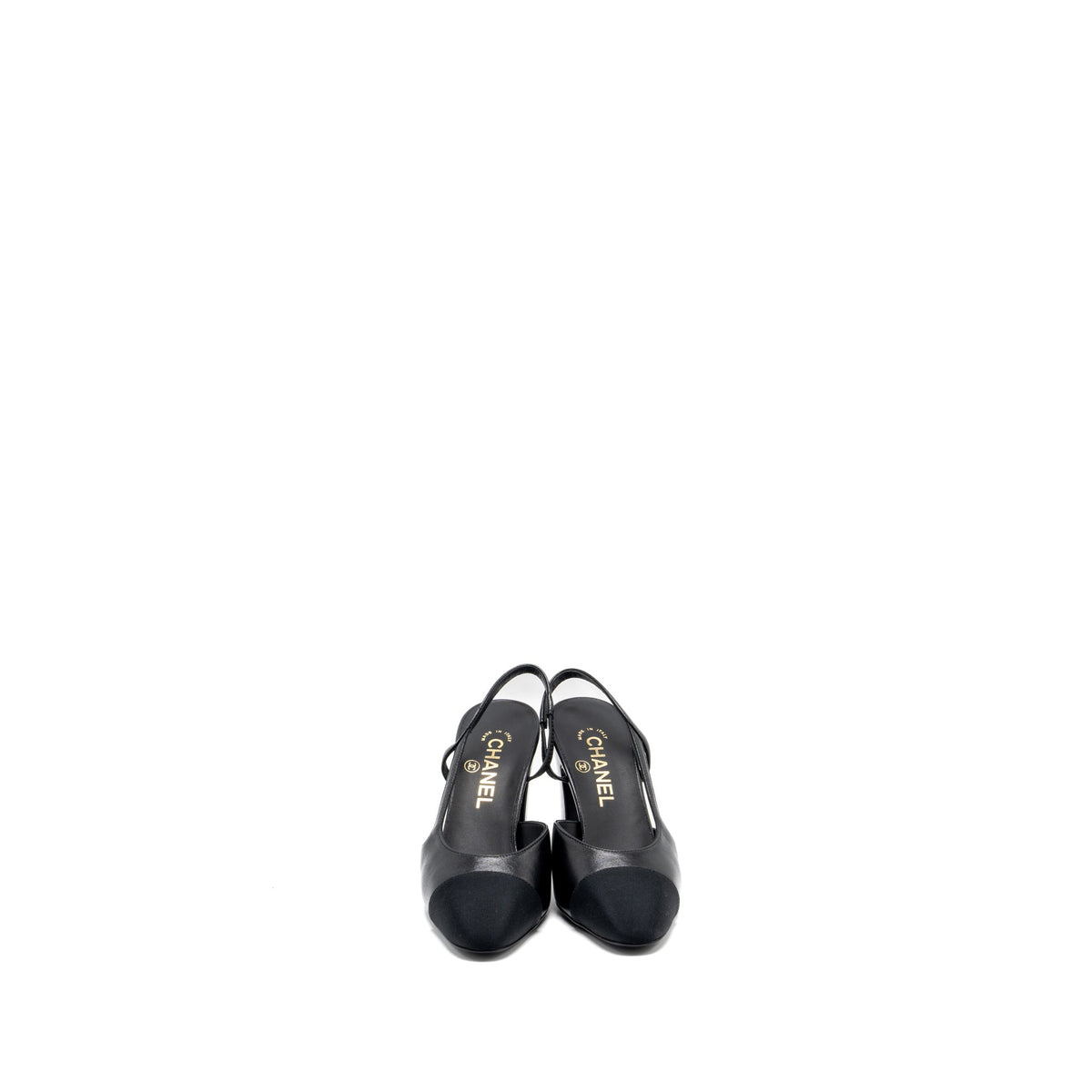 chanel-size-37-sling-back-black