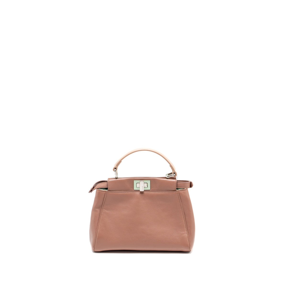 fendi-small-peekaboo-bag-lambskin-dark-pink-shw