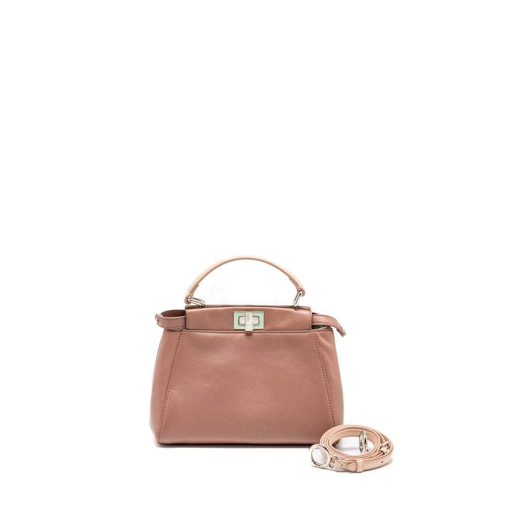 fendi-small-peekaboo-bag-lambskin-dark-pink-shw