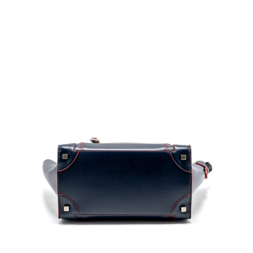 celine-luggage-tote-bag-calfskin-blue-red-shw
