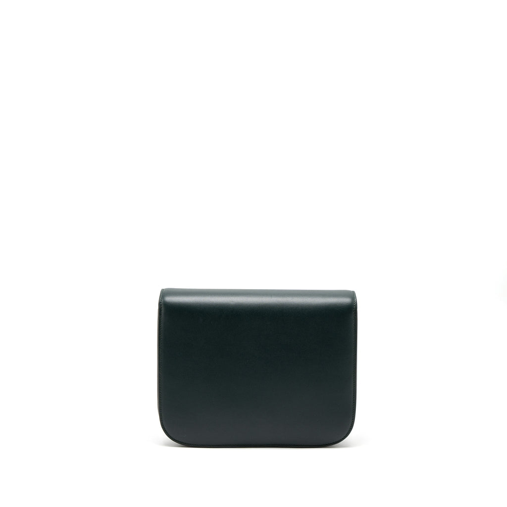 celine-medium-classic-box-bag-calfskin-green-brushed-ghw