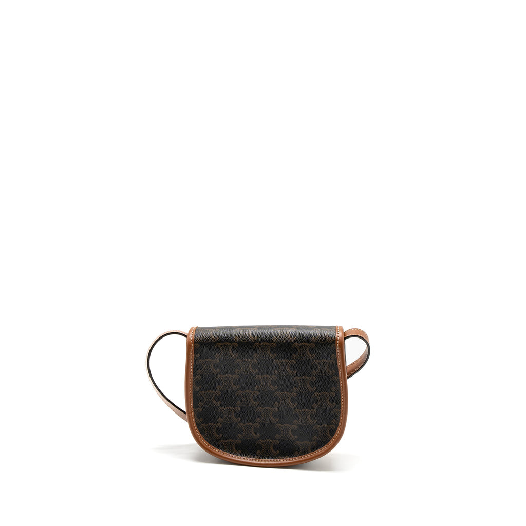 celine-mini-besace-in-triomphe-canvas-calfskin-tan-ghw