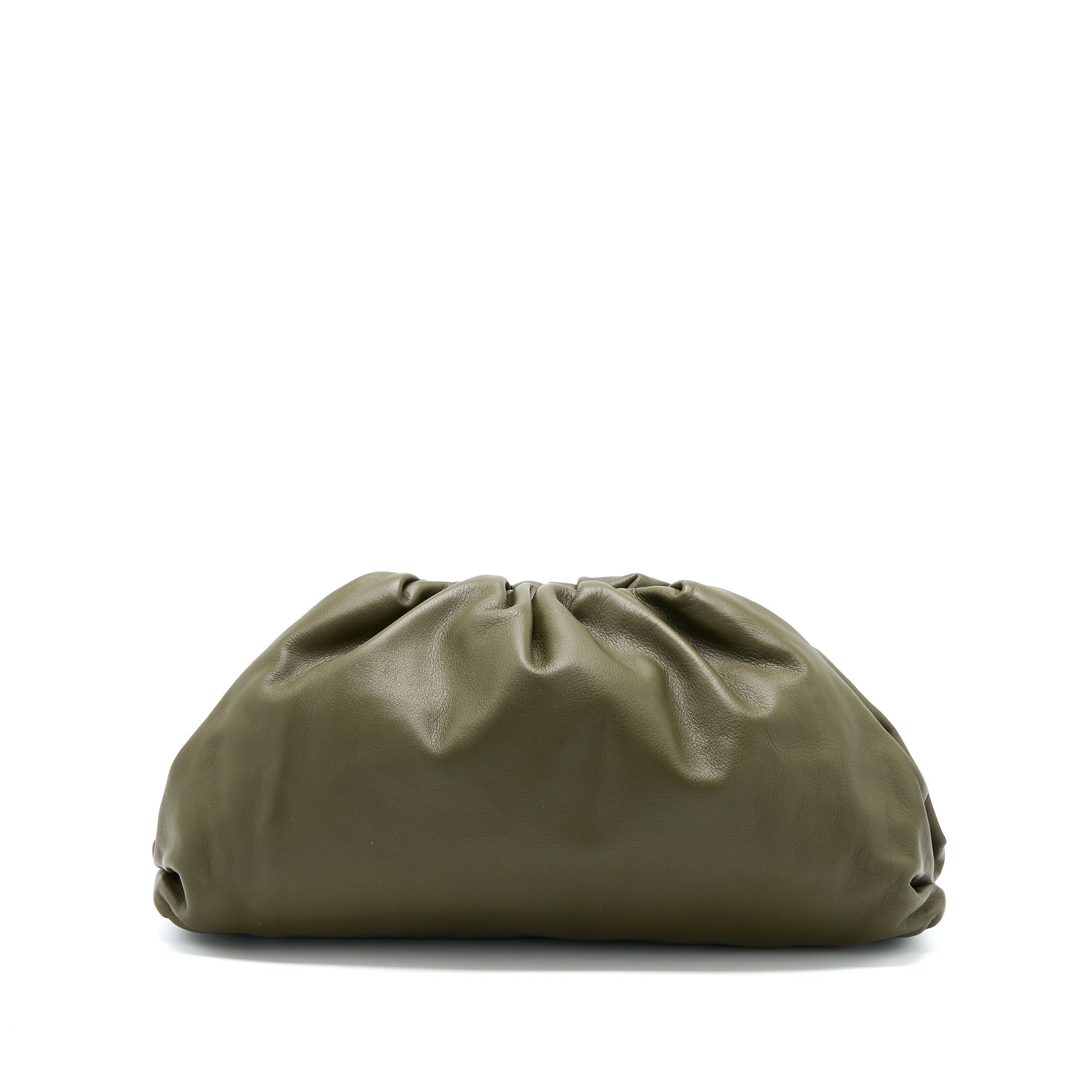 bottega-veneta-clutch-calfskin-dark-green-ghw
