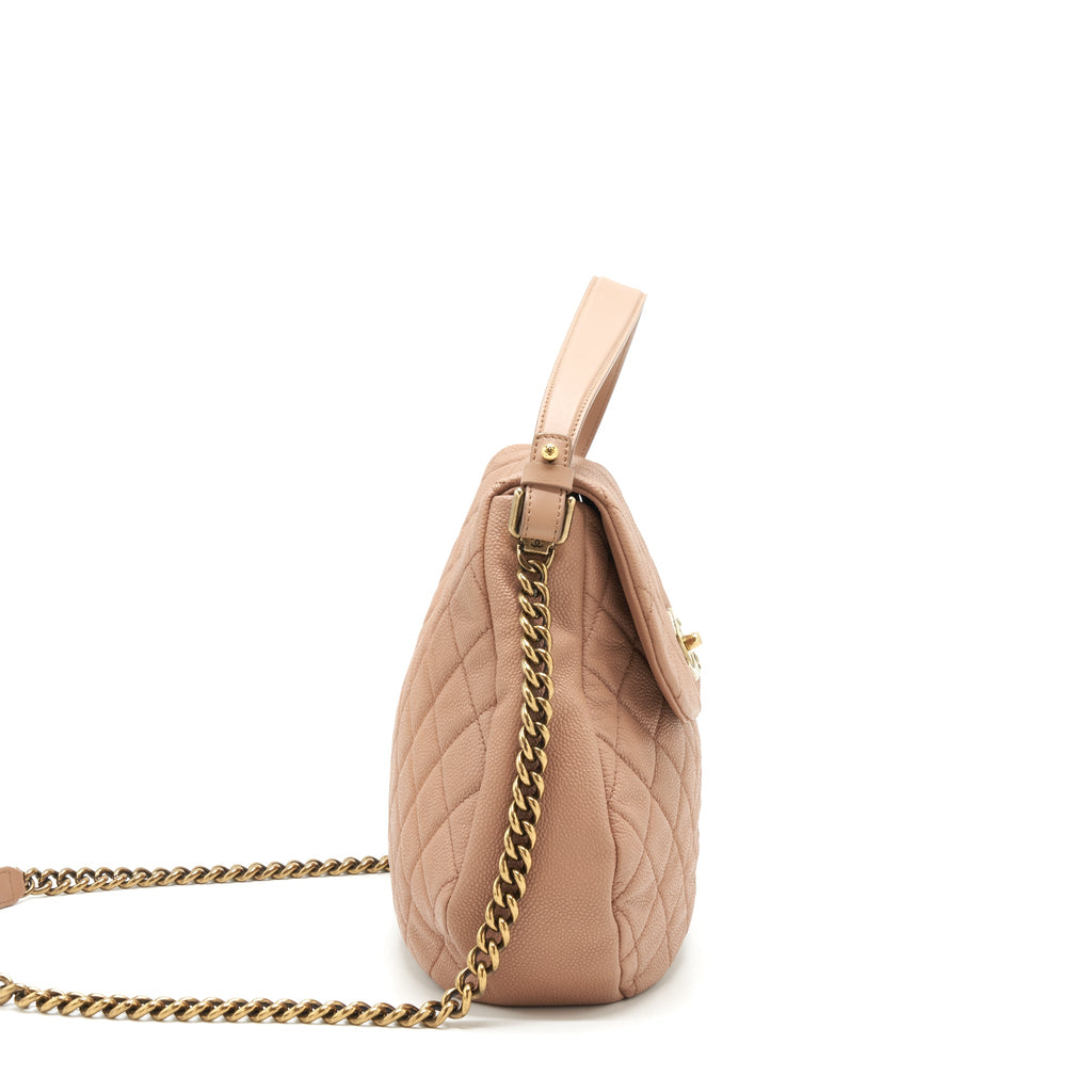 chanel-round-flap-bag-caviar-dark-beige-ghw