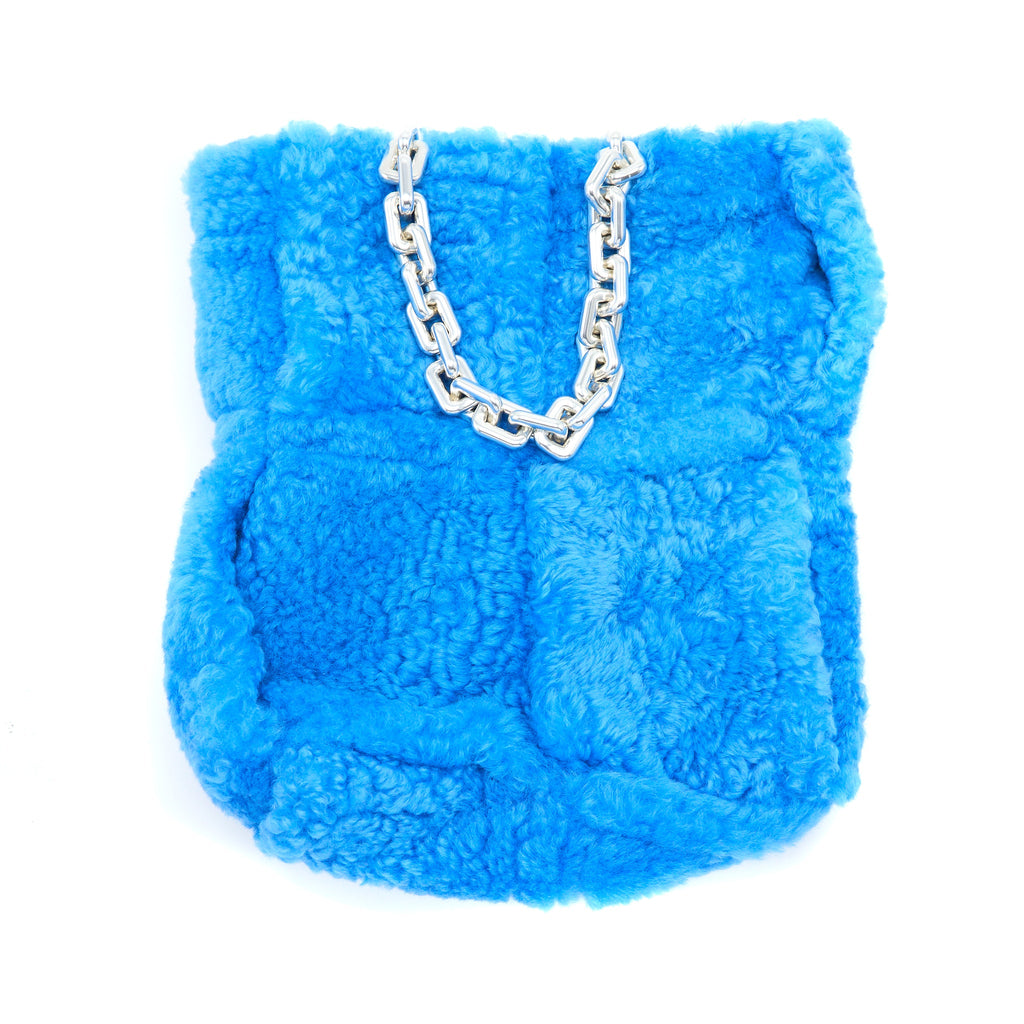 bottega-veneta-fur-bag-with-chain-lambskin-blue-shw