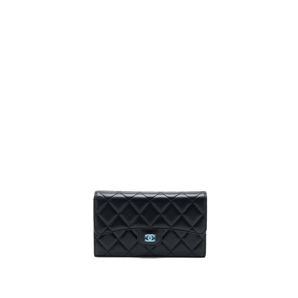 chanel-classic-long-wallet-lambskin-black-shw