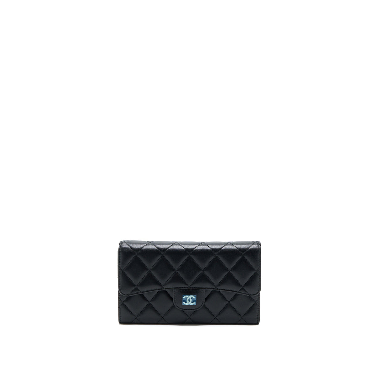 chanel-classic-long-wallet-lambskin-black-shw