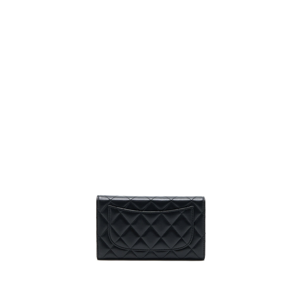 chanel-classic-long-wallet-lambskin-black-shw