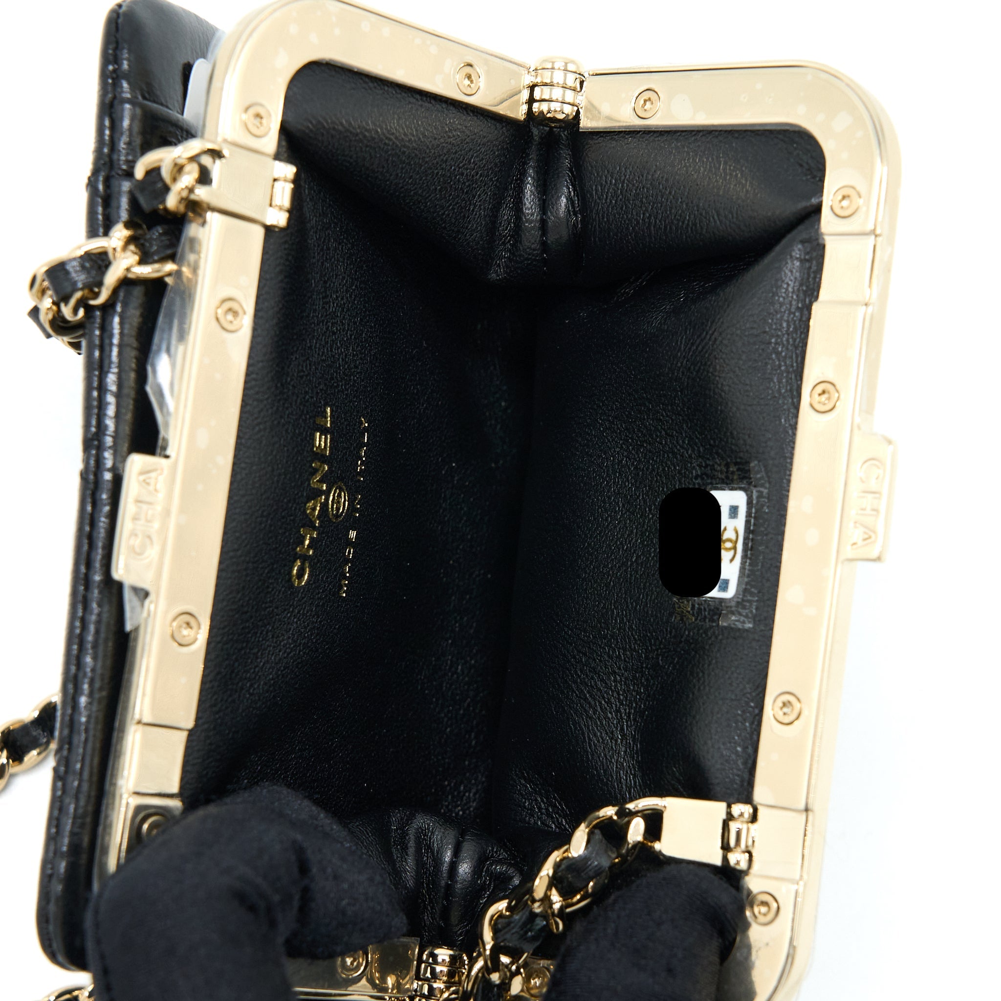 chanel-quilted-mini-clip-with-chain-aged-calfskin-black-lghw