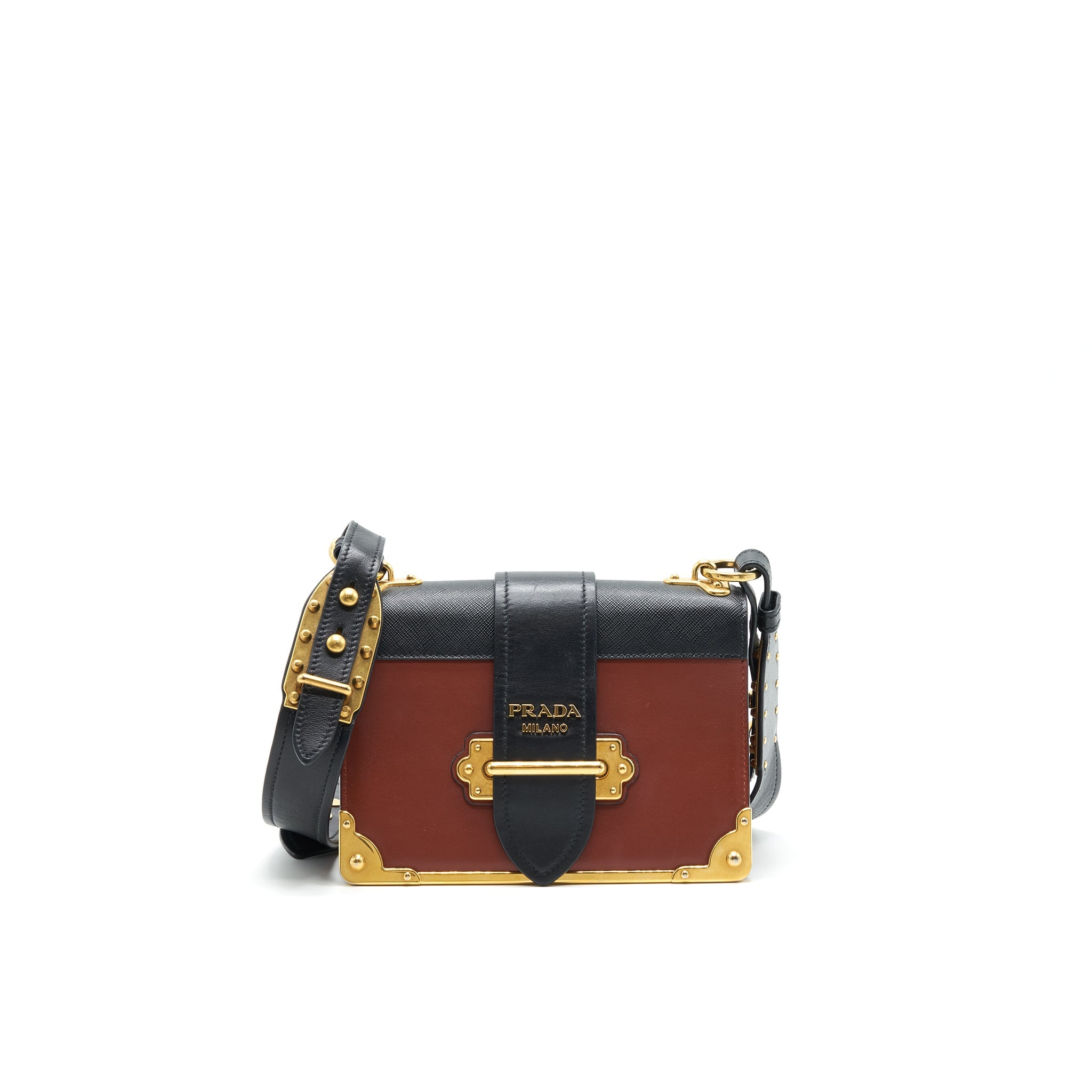 prada-leather-cashier-bag-burgundy-black-ghw