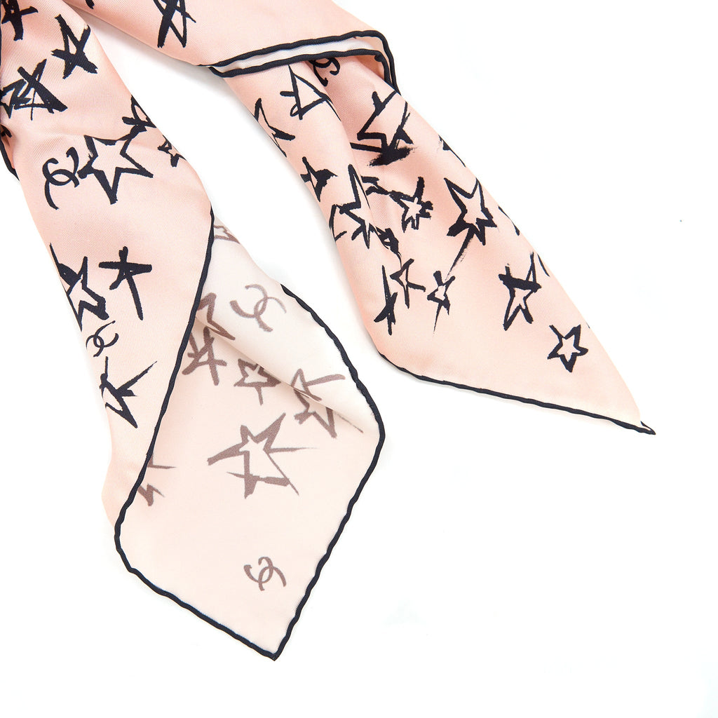 chanel-hair-tie-silk-twilly-pink-black