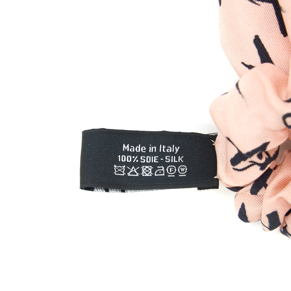 chanel-hair-tie-silk-twilly-pink-black