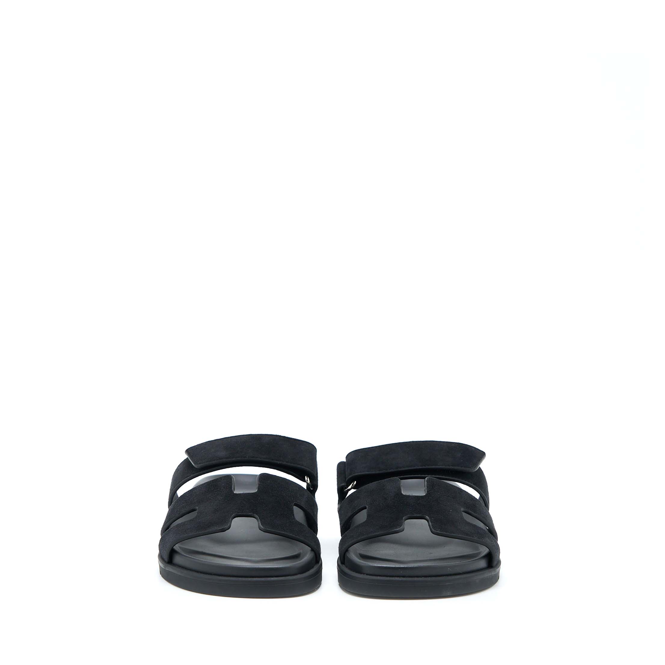 hermes-size-37-5-chypre-sandal-suede-black-shw