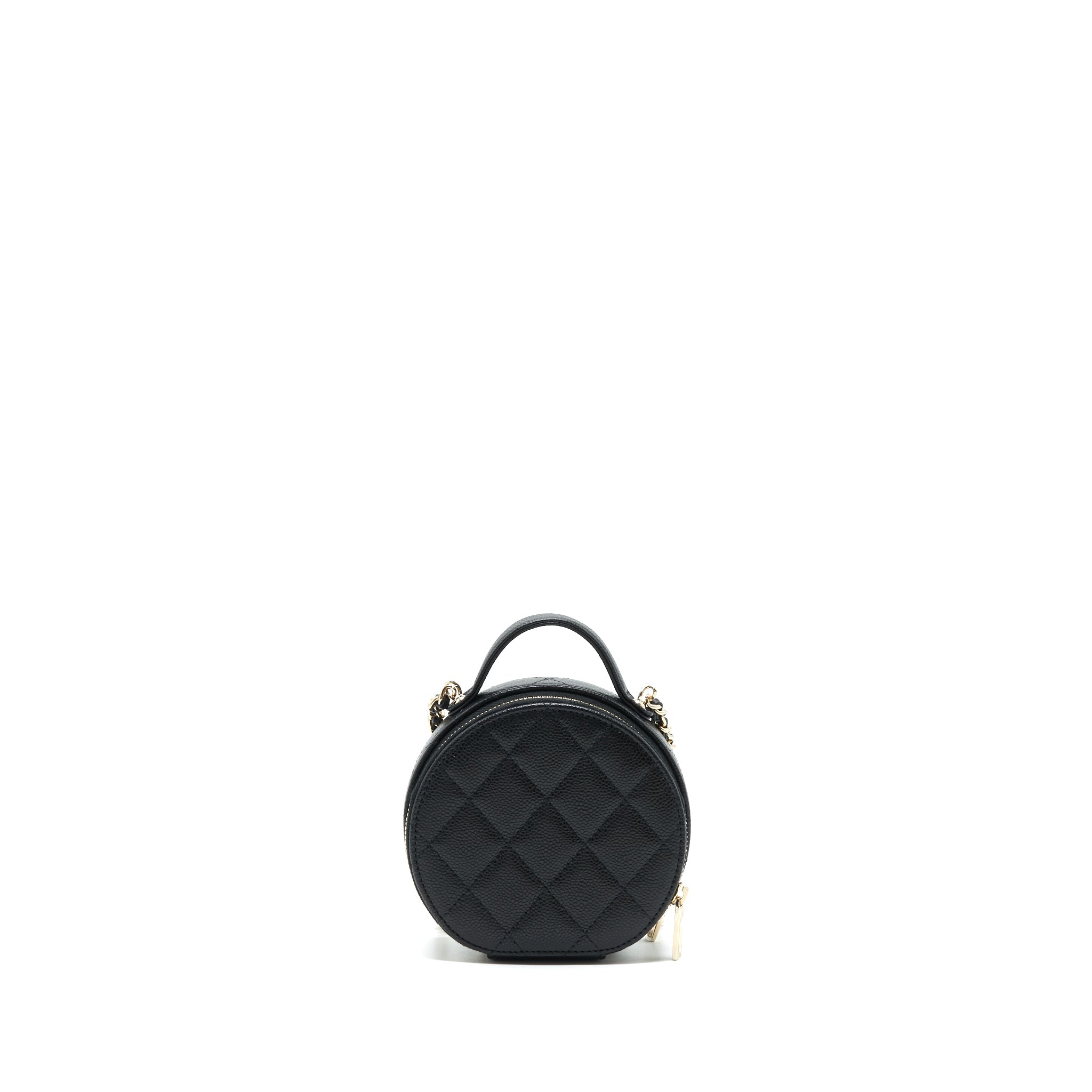chanel-22c-top-handle-mini-round-vanity-chain-caviar-black-lghw