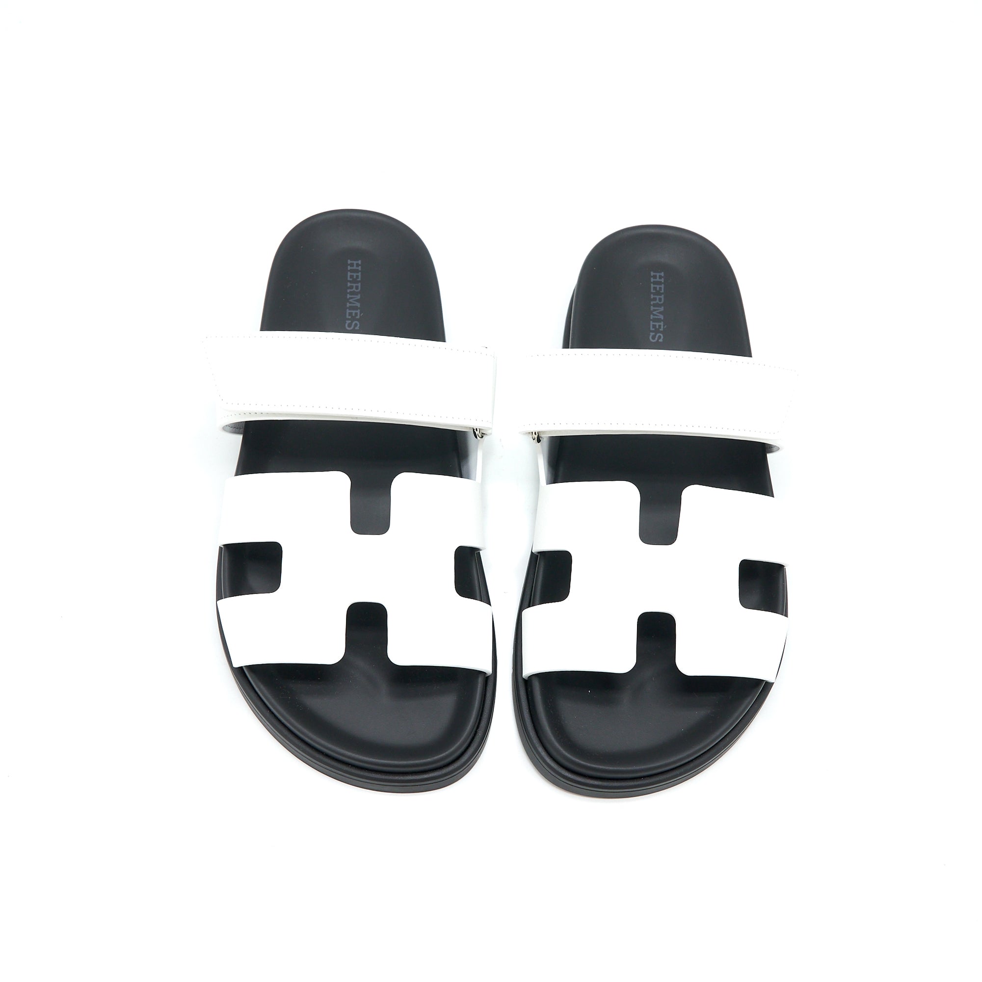 hermes-size-37-5-chypre-sandal-suede-white-black