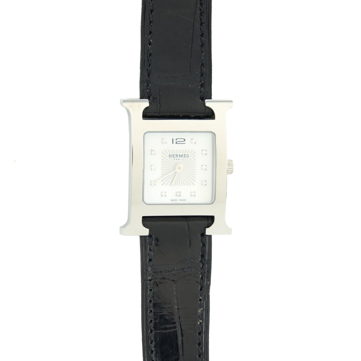 hermes-heure-pm-watch-alligator-strap-black-shw