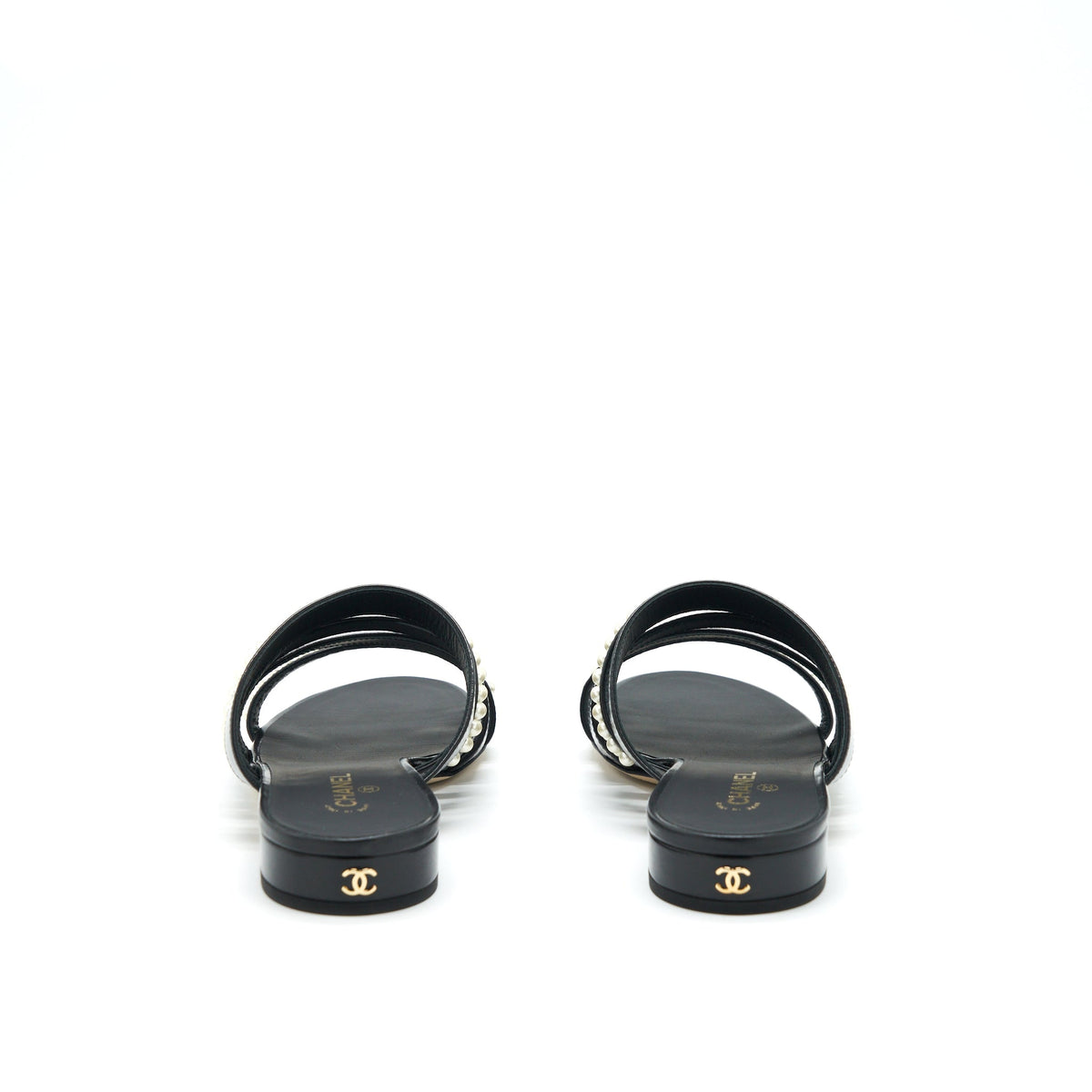 chanel-size-38-leather-and-pearl-sandal-black