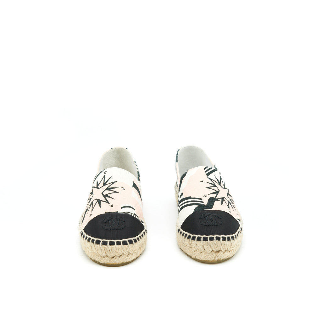 chanel-size-36-espadrilles-pink-black