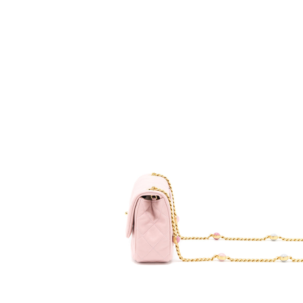 chanel-22b-small-flap-bag-lambskin-pink-ghw-microchip