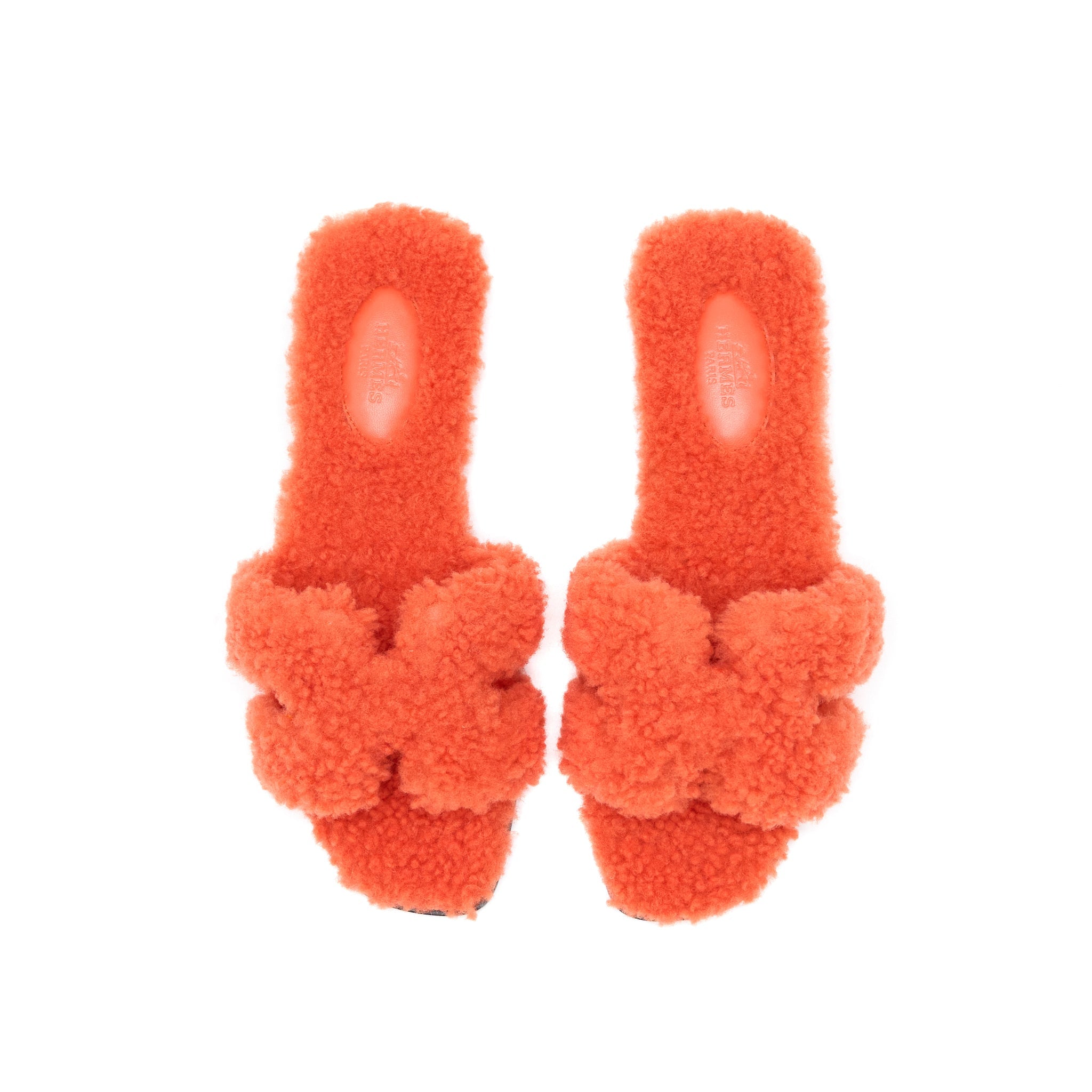 hermes-size-38-5-famme-oran-sandal-h5-orange