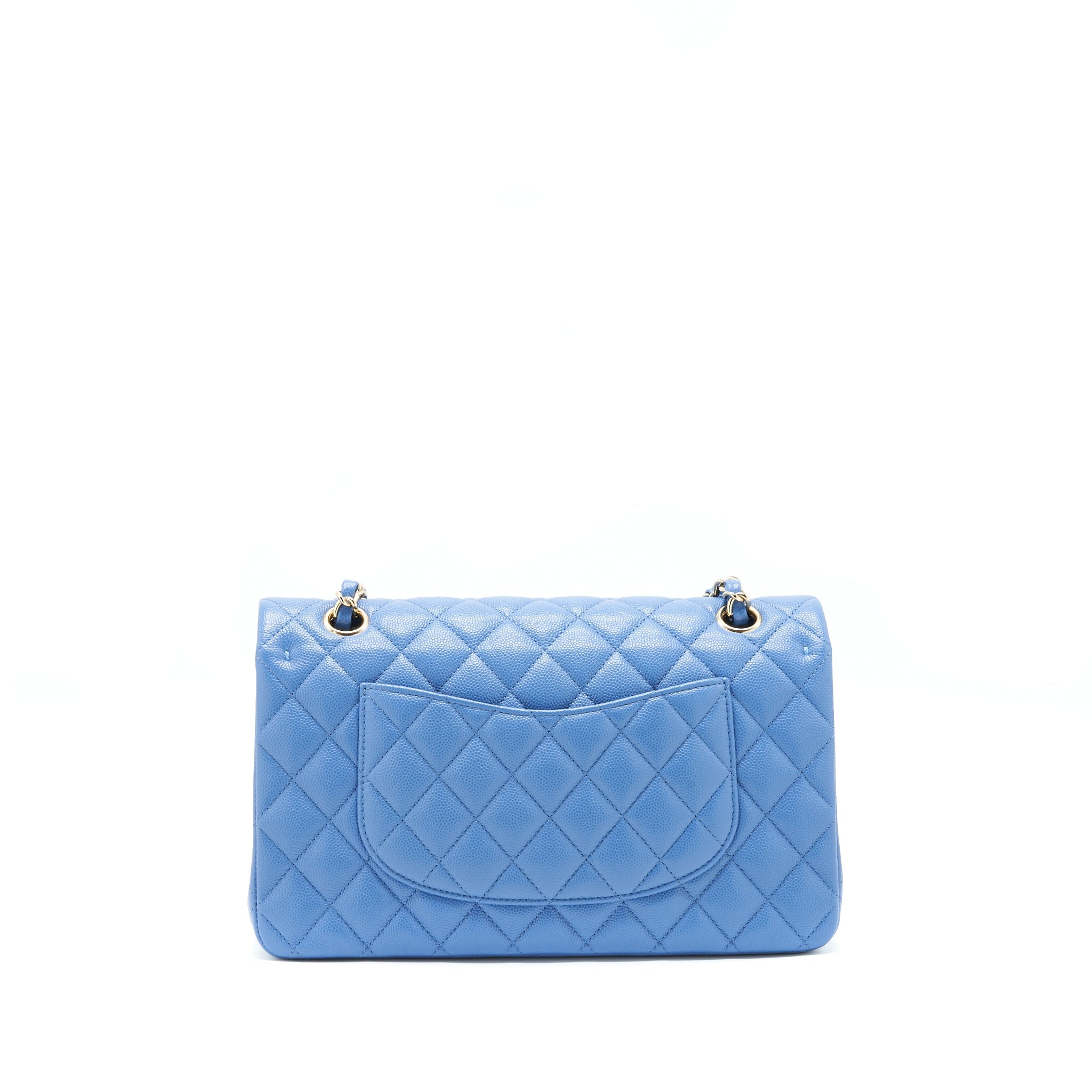 chanel-medium-classic-double-flap-25cm-blue-caviar-lghw