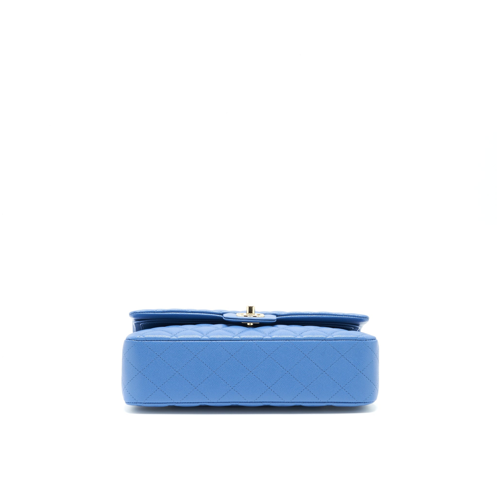 chanel-medium-classic-double-flap-25cm-blue-caviar-lghw