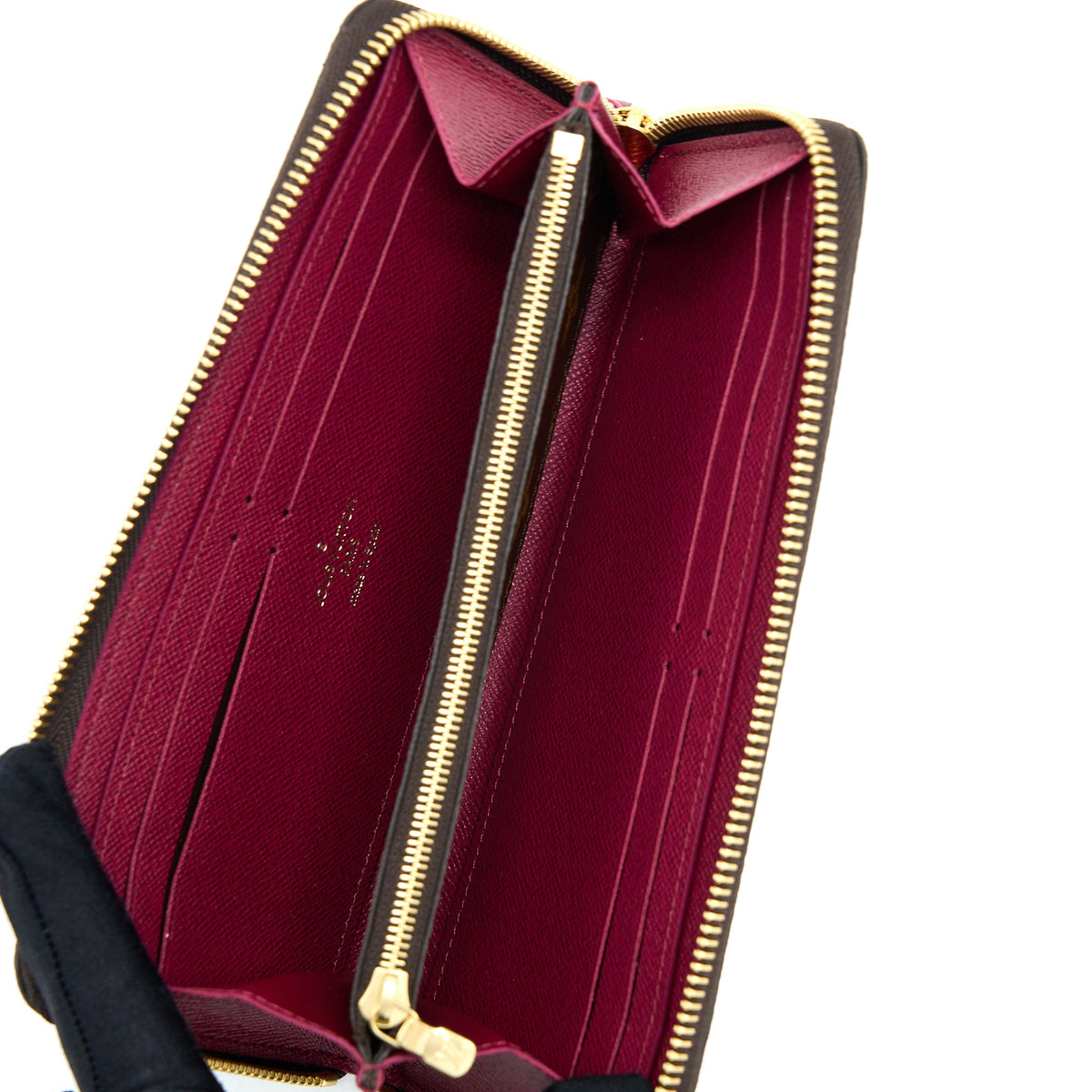 louis-vuitton-clemence-long-wallet-monogram-canvas-fuchsia-ghw