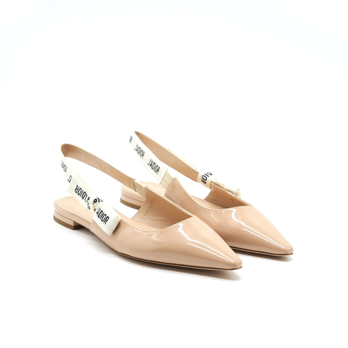 christian-dior-slingback-ballet-flats-patent-leather-beige
